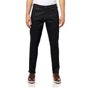 JOHN VARVATOS Jeans Mens Size 34 Black Slim Fit Waxed Coated JV 702 $248